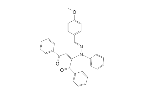 benzaldhyde,4-methoxy,(1-benzoyl-3-oxo-3-phenyl-1-propenyl)phenylhydrazone