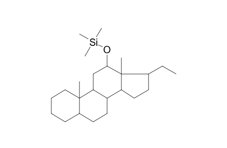 12.alpha.-Hydroxy-5.alpha.-pregnane, trimethylsilyl ether