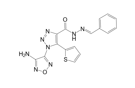 1-(4-amino-1,2,5-oxadiazol-3-yl)-N'-[(E)-phenylmethylidene]-5-(2-thienyl)-1H-1,2,3-triazole-4-carbohydrazide