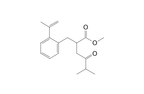 Methyl 2-(2-isopropenylbenzyl)-5-methyl-4-oxohexanoate