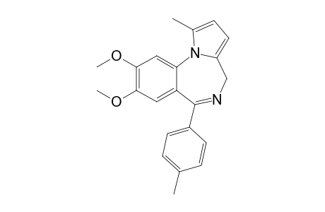 8,9-Dimethoxy-1-methyl-6-(4-methylphenyl)-4H-pyrrolo[1,2-a][1,4]benzodiazepin