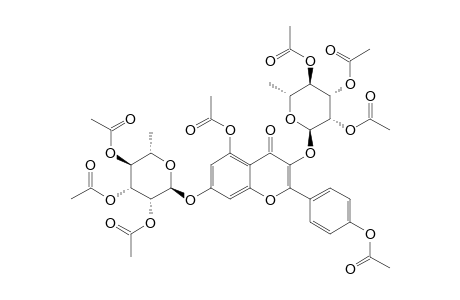 KAEMPFEROL-3-O-ALPHA-L-RHAMNOPYRANOSYL-7-O-ALPHA-L-RHAMNOPYRANOSIDE-OCTA-ACETATE