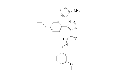 1-(4-amino-1,2,5-oxadiazol-3-yl)-5-(4-ethoxyphenyl)-N'-[(E)-(3-methoxyphenyl)methylidene]-1H-1,2,3-triazole-4-carbohydrazide