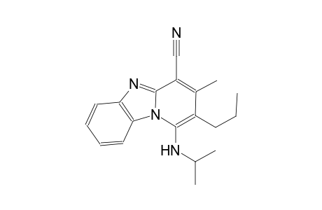 1-(isopropylamino)-3-methyl-2-propylpyrido[1,2-a]benzimidazole-4-carbonitrile