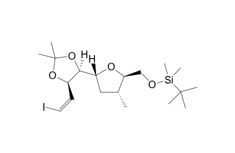 tert-butyl-[[(2R,3R,5R)-5-[(4S,5R)-5-[(Z)-2-iodovinyl]-2,2-dimethyl-1,3-dioxolan-4-yl]-3-methyl-tetrahydrofuran-2-yl]methoxy]-dimethyl-silane