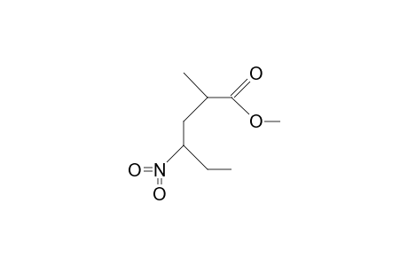 2-Methyl-4-nitro-hexanoic acid, methyl ester