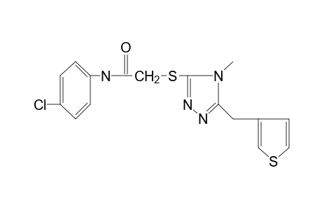 4'-chloro-2-{[4-methyl-5-(3-thenyl)-4H-1,2,4-triazol-3-yl]thio}acetanilide