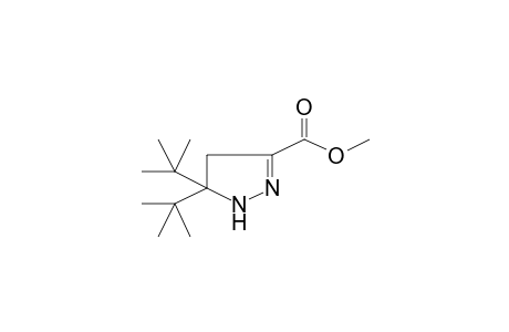 Pyrazole-3-carboxylic acid, 4,5-dihydro-5,5-di-t-butyl-, methyl ester