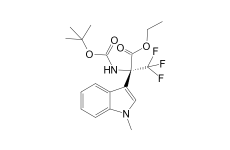 (R)-Ethyl 2-[(tert-butoxycarbonyl)amino]-3,3,3-trifluoro-2-(N-methyl-1H-indol-3-yl)propanoate