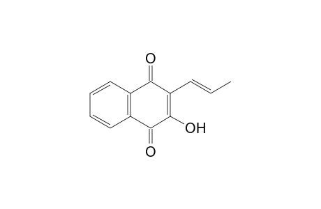 1,4-Naphthalenedione, 2-hydroxy-3-(1-propenyl)-