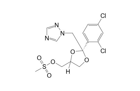 2-(2,4-dichlorophenyl)-2-[(1H-1,2,4-triazol-1-yl)methyl]-1,3-dioxolane-4-methanol, methanesulfonate (ester)