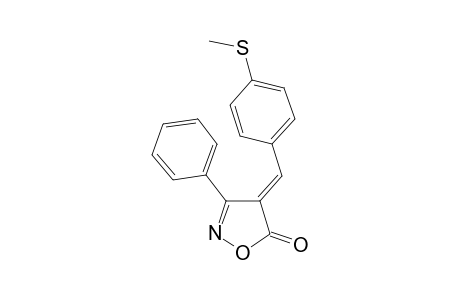 5(4H)-isoxazolone, 4-[[4-(methylthio)phenyl]methylene]-3-phenyl-, (4E)-