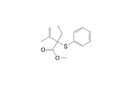 3-Butenoic acid, 2-ethyl-3-methyl-2-(phenylthio)-, methyl ester