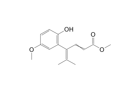 methyl 4-(2-hydroxy-5-methoxy-phenyl)-5-methyl-hexa-2,4-dienoate