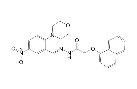 N'-((E)-[2-(4-Morpholinyl)-5-nitrophenyl]methylidene)-2-(1-naphthyloxy)acetohydrazide