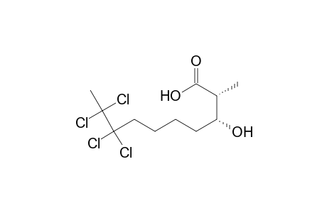 (2R,3R)-8,8,9,9-Tetrachloro-3-hydroxy-2-methyldecanoic acid