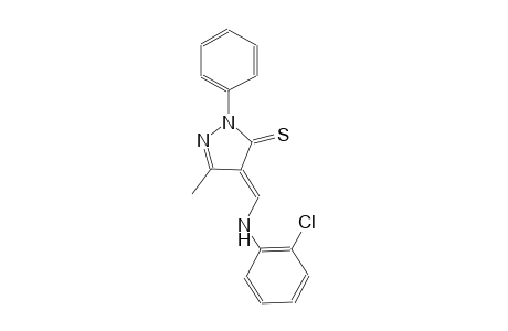 3H-pyrazole-3-thione, 4-[[(2-chlorophenyl)amino]methylene]-2,4-dihydro-5-methyl-2-phenyl-, (4E)-