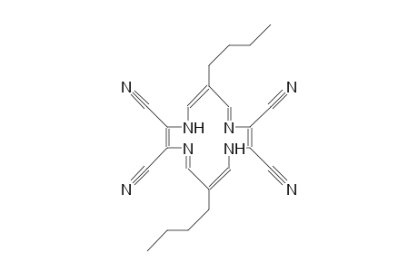 6,13-Dibutyl-1,8-dihydro-1,4,8,11-tetraaza-(14)annulene-2,3,9,10-tetracarbonitrile