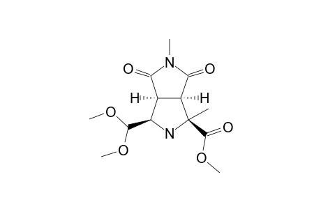 Methyl (1S*,3R*,3as*,6ar*)-3-(dimethoxymethyl)-1,5-dimethyl-4,6-dioxooctahydropyrrolo[3,4-C]pyrrole-1-carboxylate