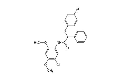 5'-chloro-2-[(p-chlorophenyl)thio]-2',4'-dimethoxy-2-phenylacetanilide