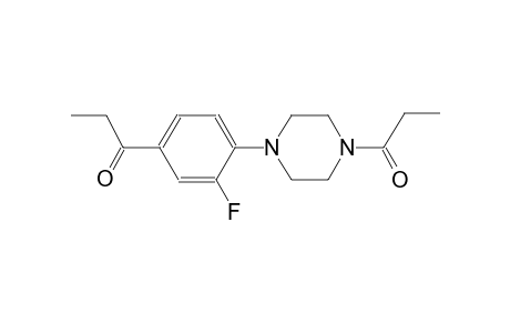 1-[3-Fluoro-4-(4-propionyl-1-piperazinyl)phenyl]-1-propanone