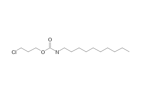 Carbonic acid, monoamide, N-decyl-, 3-chloropropyl ester