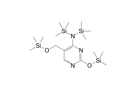 N,N-bis(trimethylsilyl)-2-trimethylsilyloxy-5-(trimethylsilyloxymethyl)pyrimidin-4-amine