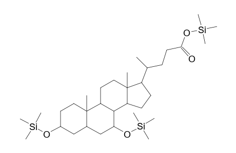 Ursodeoxycholic acid, tri-TMS