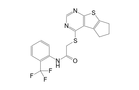 acetamide, 2-[(6,7-dihydro-5H-cyclopenta[4,5]thieno[2,3-d]pyrimidin-4-yl)thio]-N-[2-(trifluoromethyl)phenyl]-