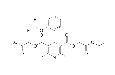 Ethoxycarbonylmethyl methoxycarbonylmethyl 1,4-dihydro-2,6-dimethyl-4-(2'-difluoromethoxyphenyl)pyridine-3,5-dicarboxylate