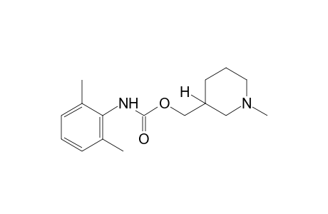 2,6-dimethylcarbanilic acid, (1-methyl-2-piperidyl)methyl ester