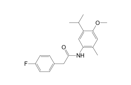 2-(4-Fluoro-phenyl)-N-(5-isopropyl-4-methoxy-2-methyl-phenyl)-acetamide