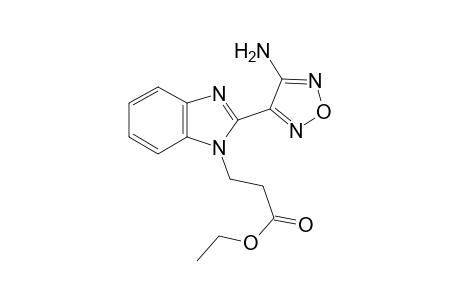 Ethyl 3-[2-(4-amino-1,2,5-oxadiazol-3-yl)-1H-benzimidazol-1-yl]propanoate