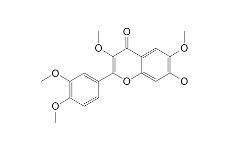 SANTOFLAVONE;7-HYDROXY-3,6,3',4'-TETRAMETHOXYFLAVONE