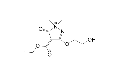 4,5-Dihydro-3-(2'-hydroxyethoxy)-4-(ethoxycarbonyl)-1,1-dimethyl-5-oxo-1H-pyrazolium-4-yde