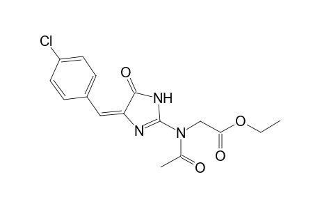 Ethyl N-acetyl-N-[5'-(4""-chlorobenzylidene)-4'-oxo-2'-imidazolinyl]-glycinate