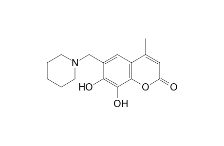 7,8-dihydroxy-4-methyl-6-(piperidinomethyl)coumarin