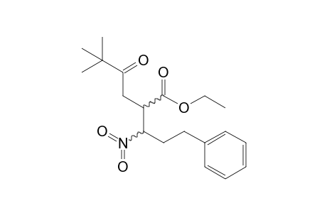 Ethyl 5,5-dimethyl-2-(1-nitro-3-phenylpropyl)-4-oxohexanoate