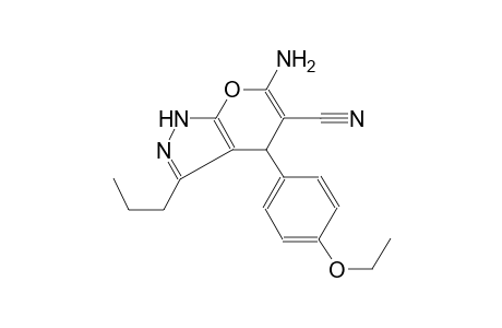 6-amino-4-(4-ethoxyphenyl)-3-propyl-1,4-dihydropyrano[2,3-c]pyrazole-5-carbonitrile