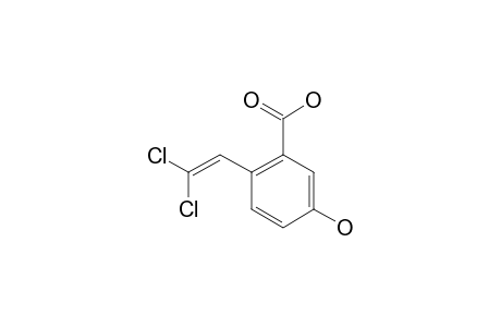 2-(BETA,BETA-DICHLOROETHENYL)-5-HYDROXYBENZOIC-ACID