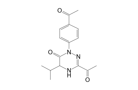 3-Acetyl-1-(4-acetylphenyl)-5-isopropyl-4,5-dihydro-1H-[1,2,4]triazin-6-one