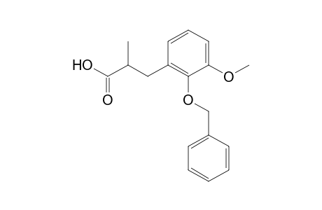 3-(2-BENZYLOXY-3-METHOXYPHENYL)-2-METHYLPROPANOIC-ACID