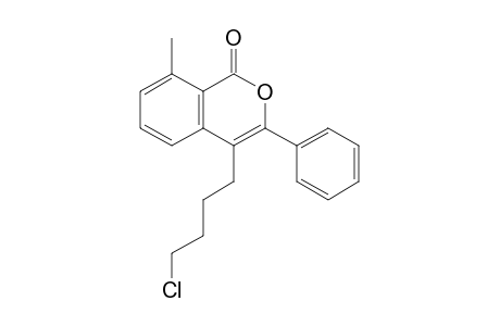 4-(4-Chlorobutyl)-8-methyl-3-phenyl-1H-isochromen-1-one