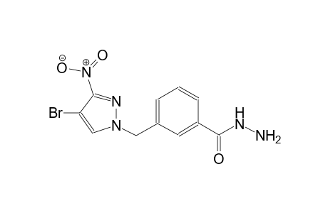 3-[(4-bromo-3-nitro-1H-pyrazol-1-yl)methyl]benzohydrazide