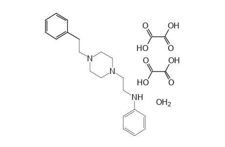 1-(2-ANILINOETHYL)-4-PHENETHYLPIPERAZINE, OXALATE, HYDRATE (1:2:1)