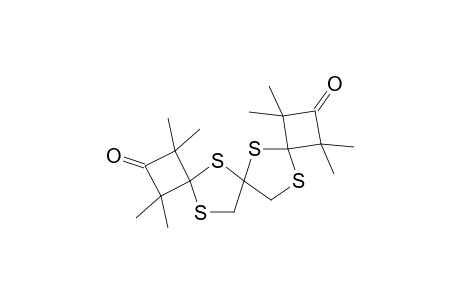 1,1,3,3,9,9,11,11-Octamethyl-5,7,12,15-tetrathiatrispiro[3.1.1.3.2.2]pentadecane-2,10-dione