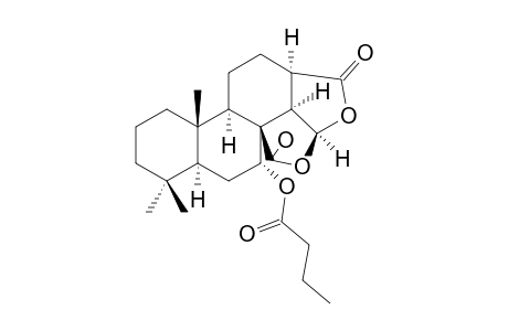 APLYROSEOL-1;(5R*,7S*,8R*,9S*,10R*,13S*,14S*,15S*)-15,17-EPOXY-17-HYDROXY-16-OXO-SPONGIAN-7-YL-BUTYRATE