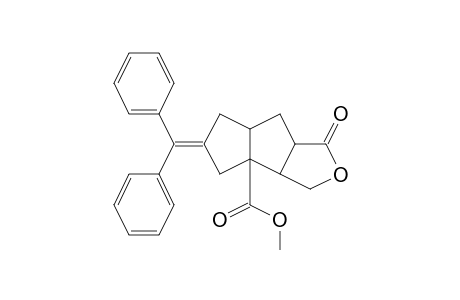 4-Oxatricyclo[6.3.0.0(2,6)]undecan-5-one-1-carboxylic acid, 10-(diphenylmethylene)-, methyl ester