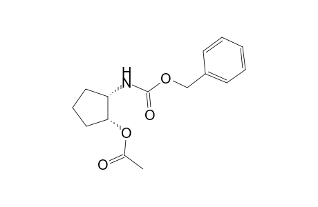 Benzyl (1R,2S)-N-(2-acetoxycyclopentyl)carbamate
