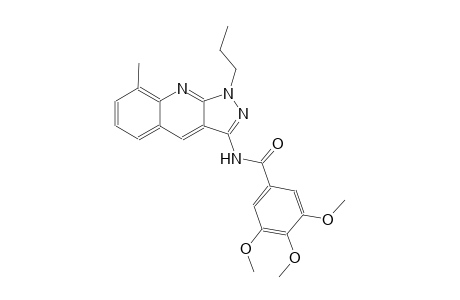 3,4,5-trimethoxy-N-(8-methyl-1-propyl-1H-pyrazolo[3,4-b]quinolin-3-yl)benzamide